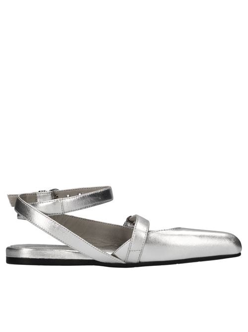 Flat in pelle VIC MATIE' | 1G3554D_G34Z110109ARGENTO